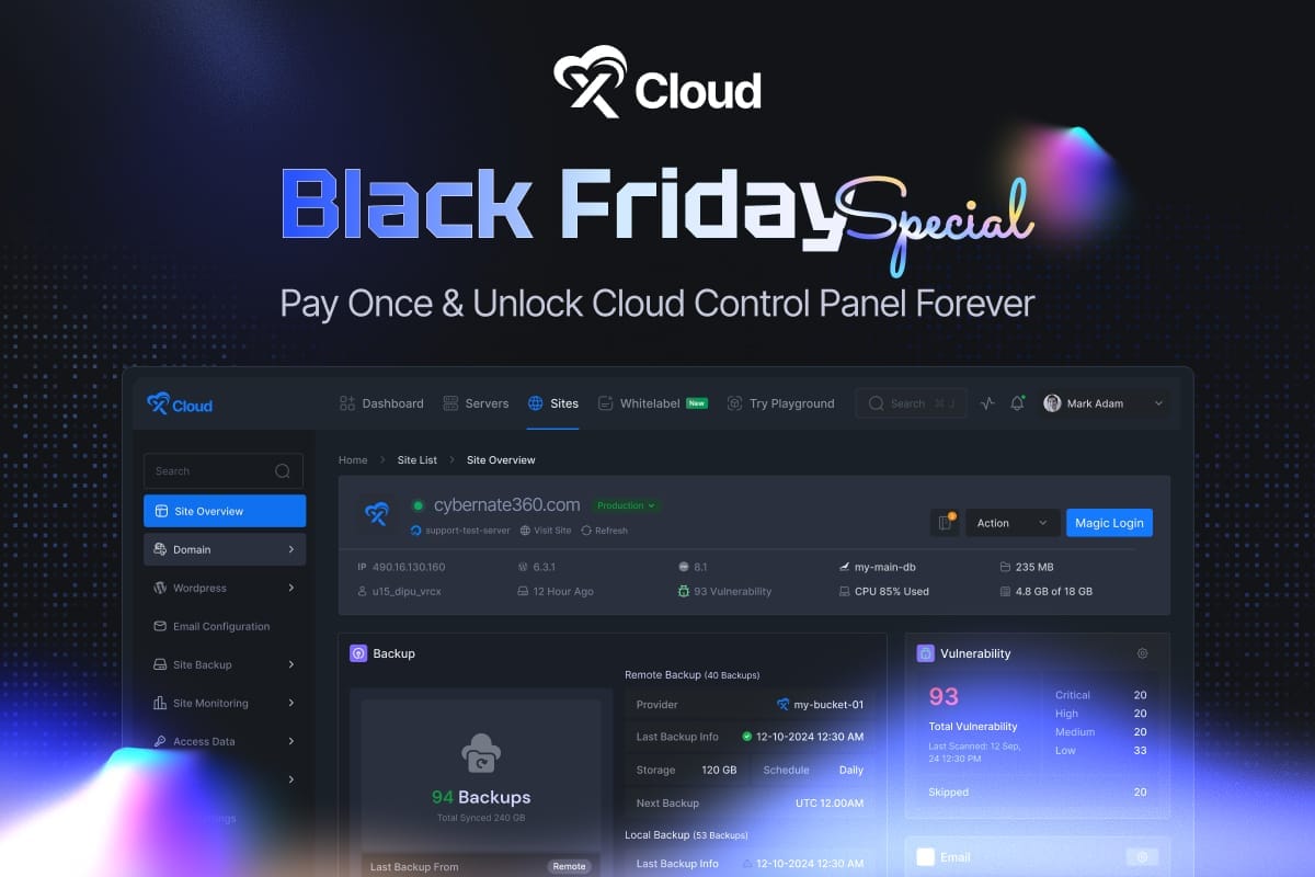 Black Friday Web Hosting Deals 2025: Unlock Lifetime Control Panel Access