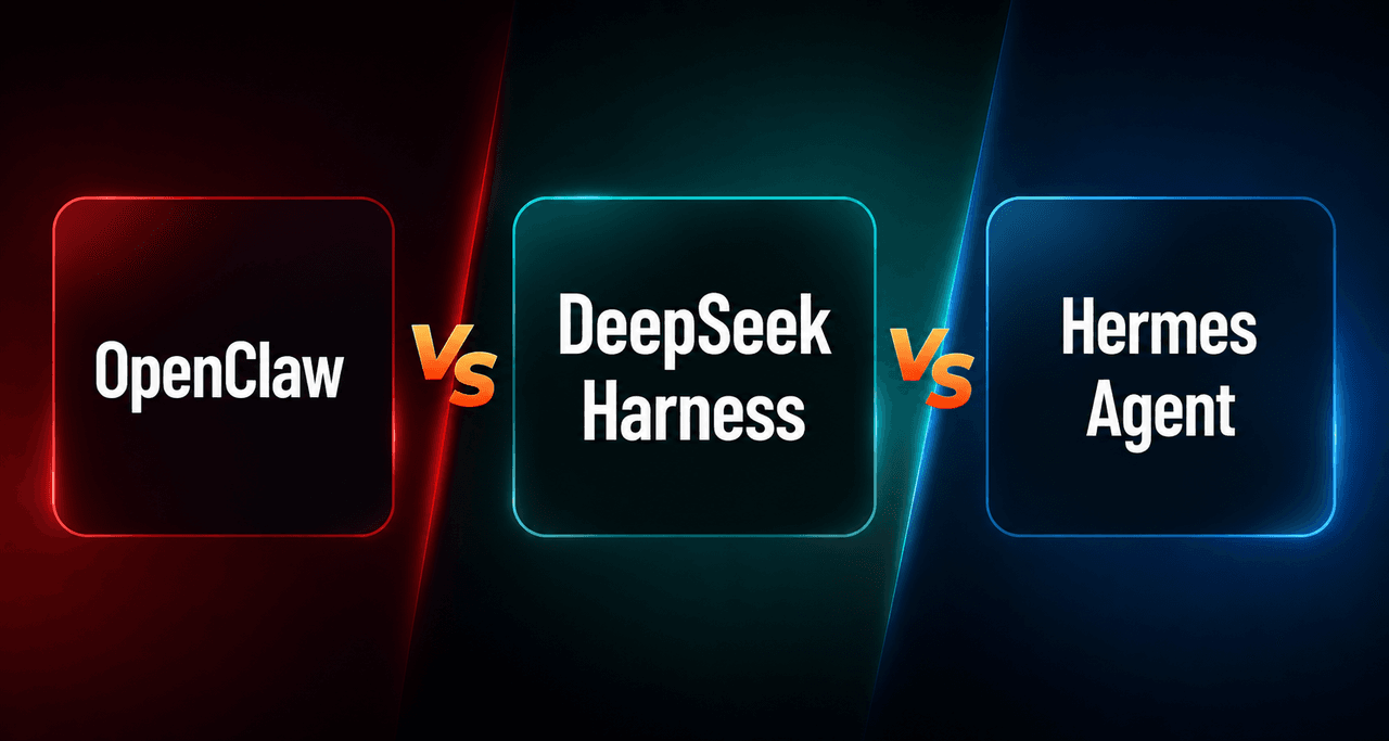 DeepSeek Harness vs OpenClaw vs Hermes Agent: Which Agent Harness Should You Run in 2026?