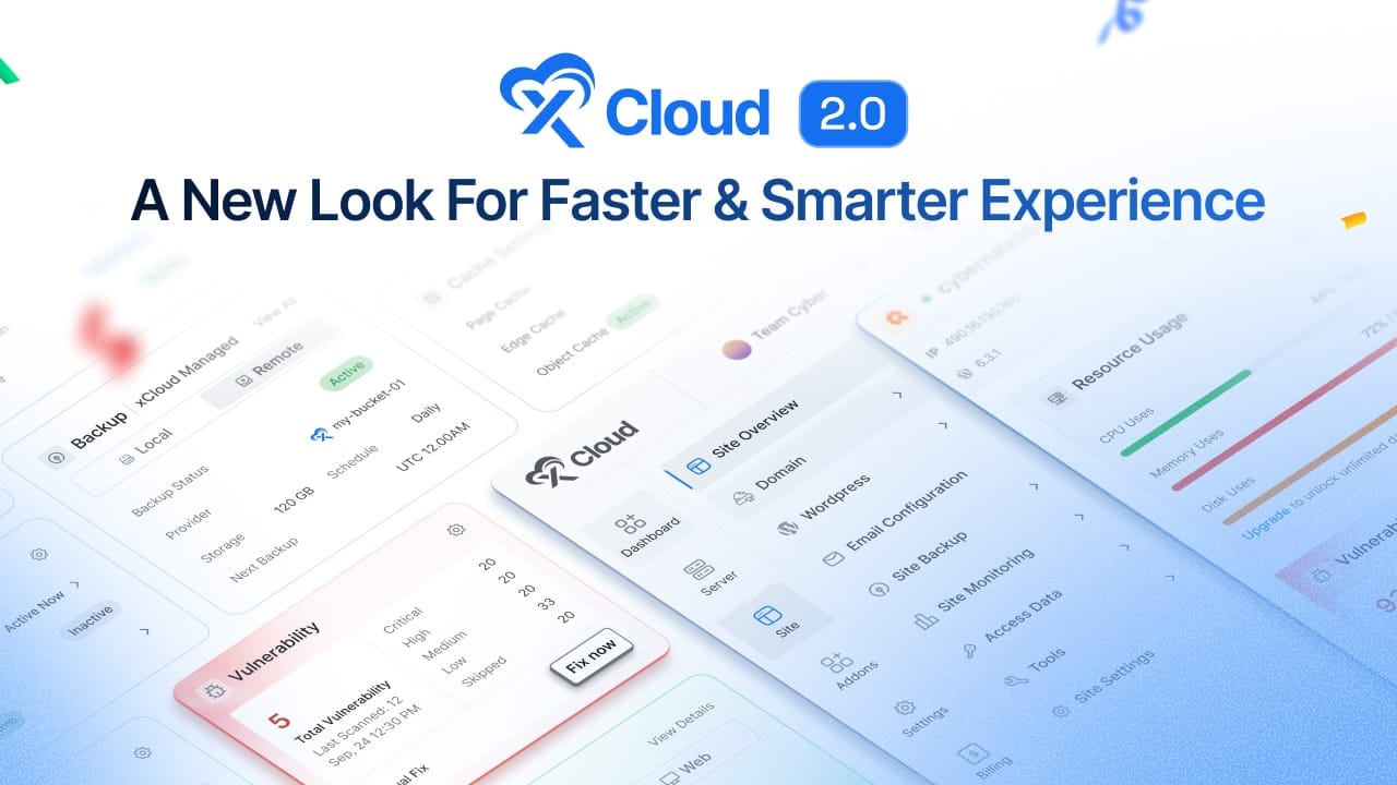 Introducing xCloud UI 2.0: Built for Faster, Simpler Site & Server Management