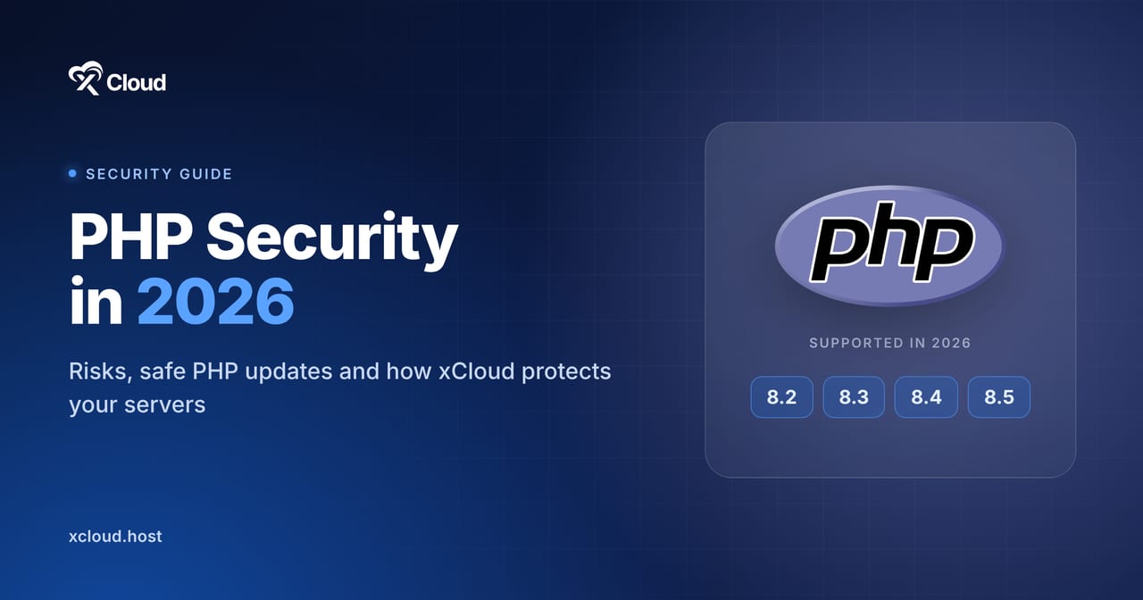 PHP security in 2026: how xCloud protects PHP sites and servers