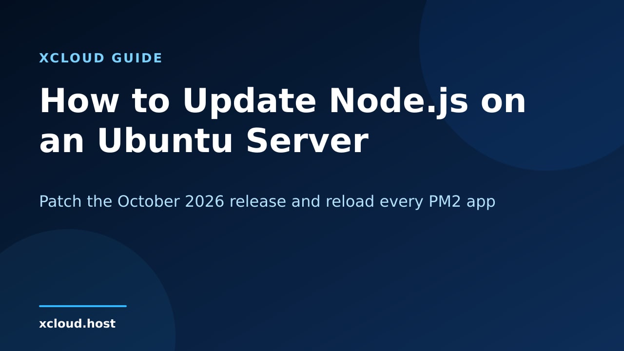 How to update Node.js on an Ubuntu server and reload PM2 apps