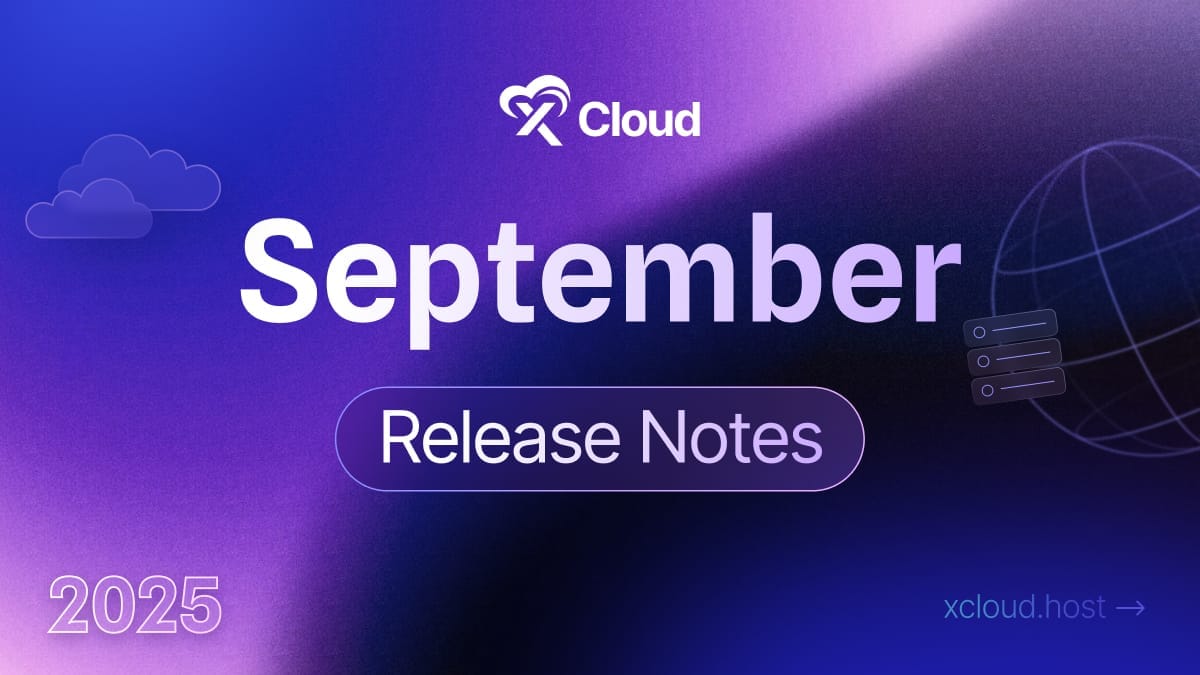 xCloud September 2025 Release Notes: Updates Manager, Git Integration, Wasabi & More