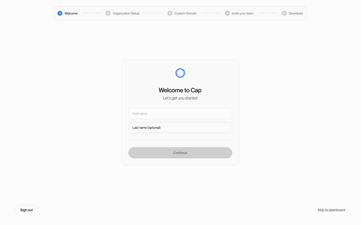 Cap onboarding after signing in with an emailed code
