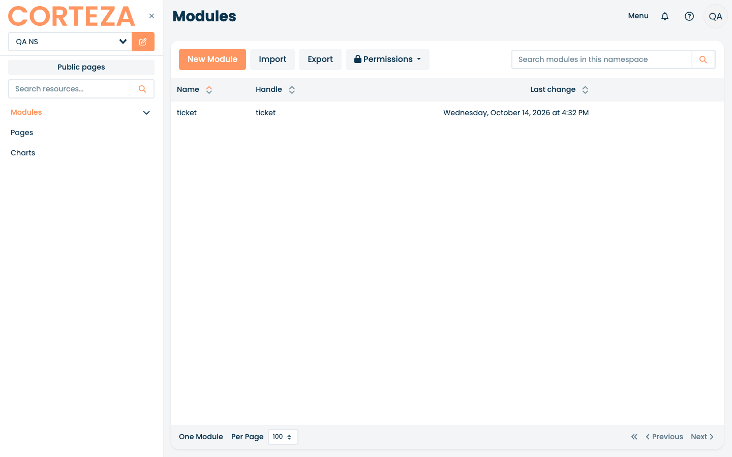Corteza Compose modules