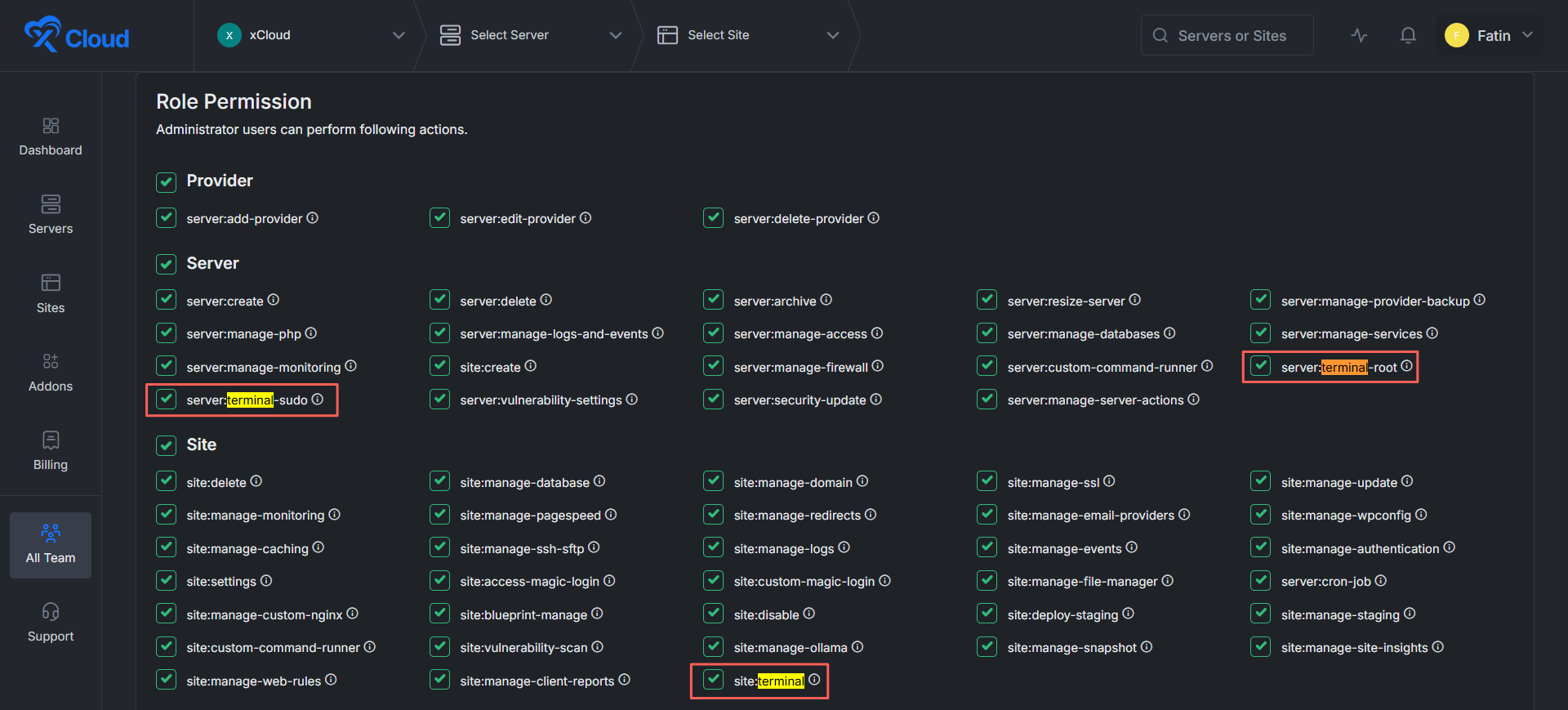 Set the Required Role Permissions