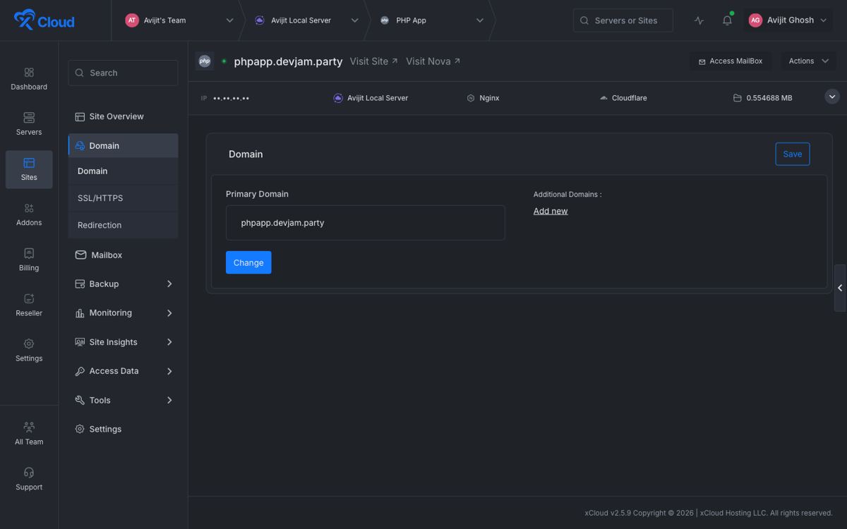 Deployment script for GitHub static website auto deploy in xCloud