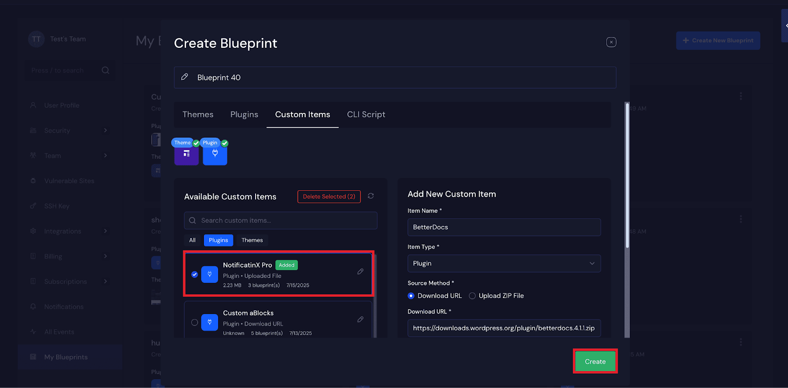 Create a Custom Blueprint