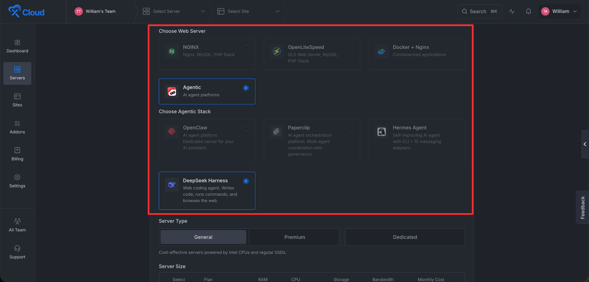 Deploy DeepSeek Harness with xCloud