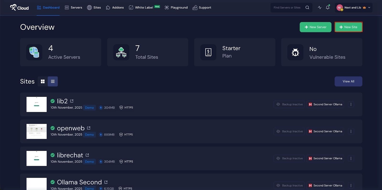 Install Site.pro with xCloud