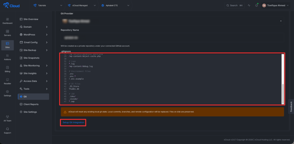 Set Up Git Integration