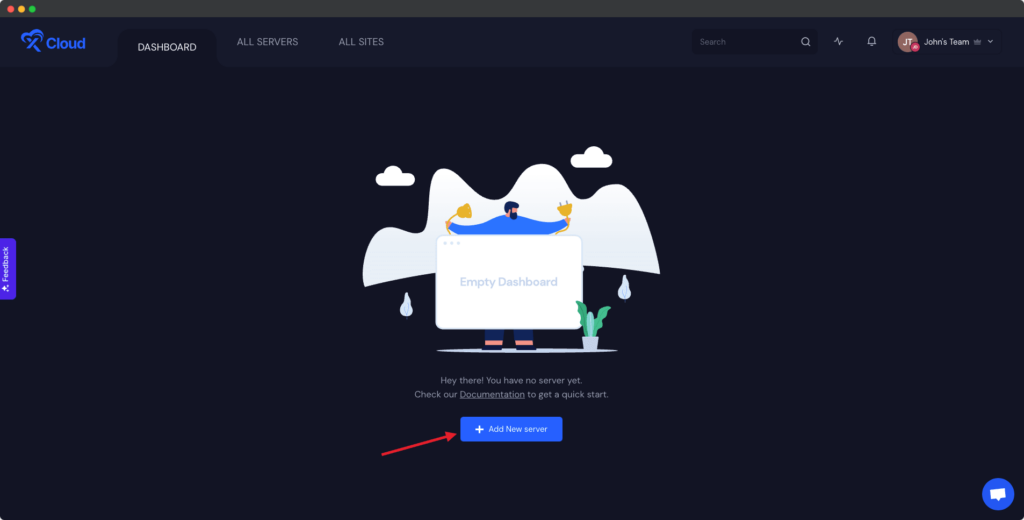 Create Your New Digital Ocean Server in xCloud