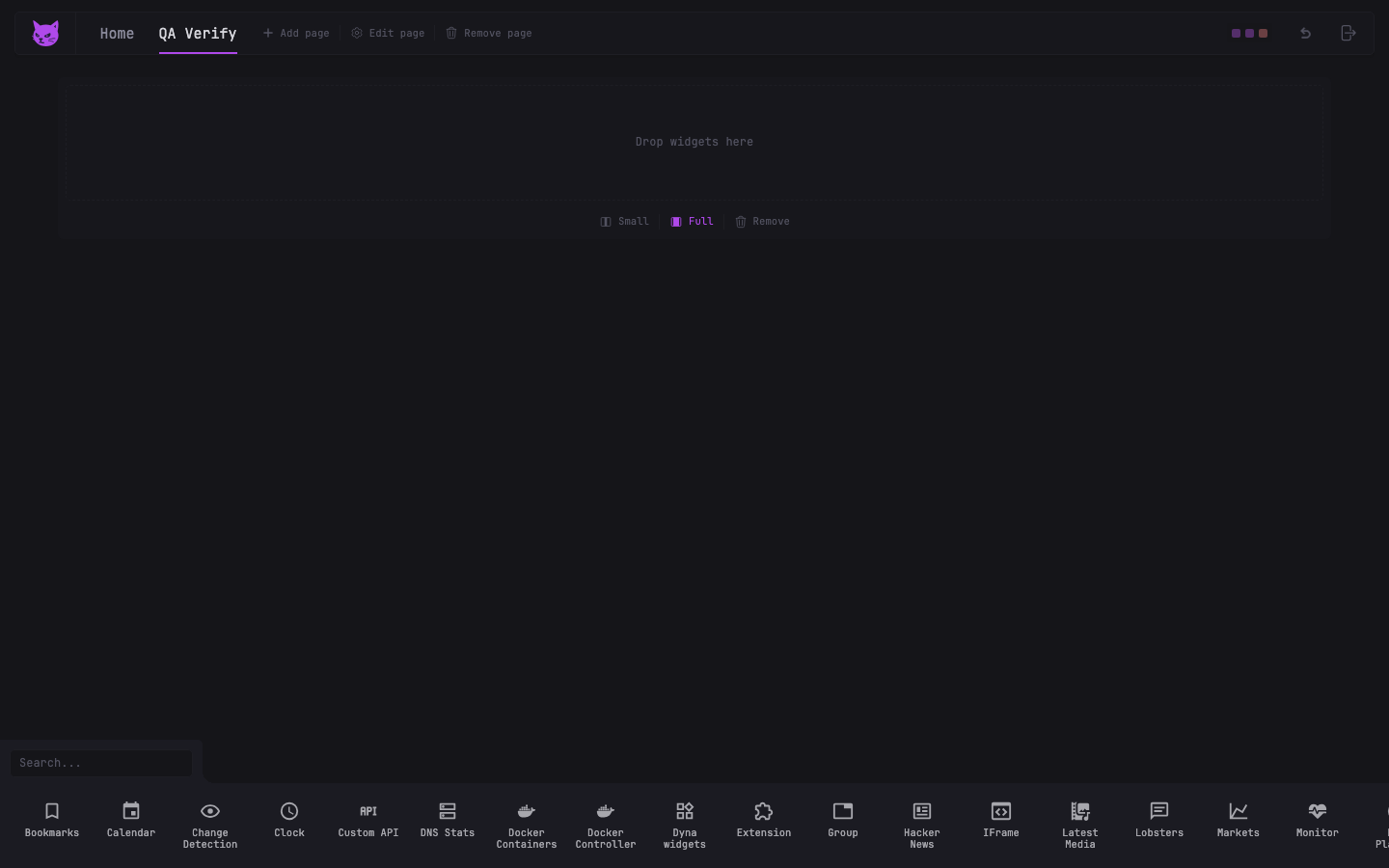 A page created in the Dynacat editor