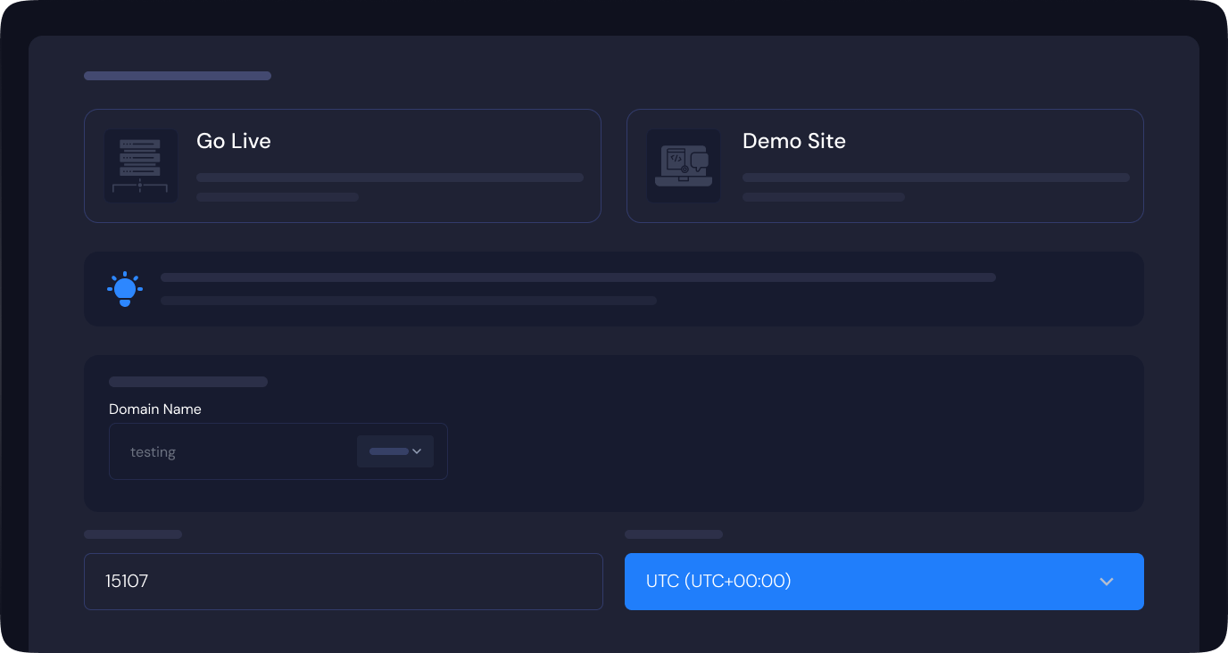 The instance timezone being set at create time