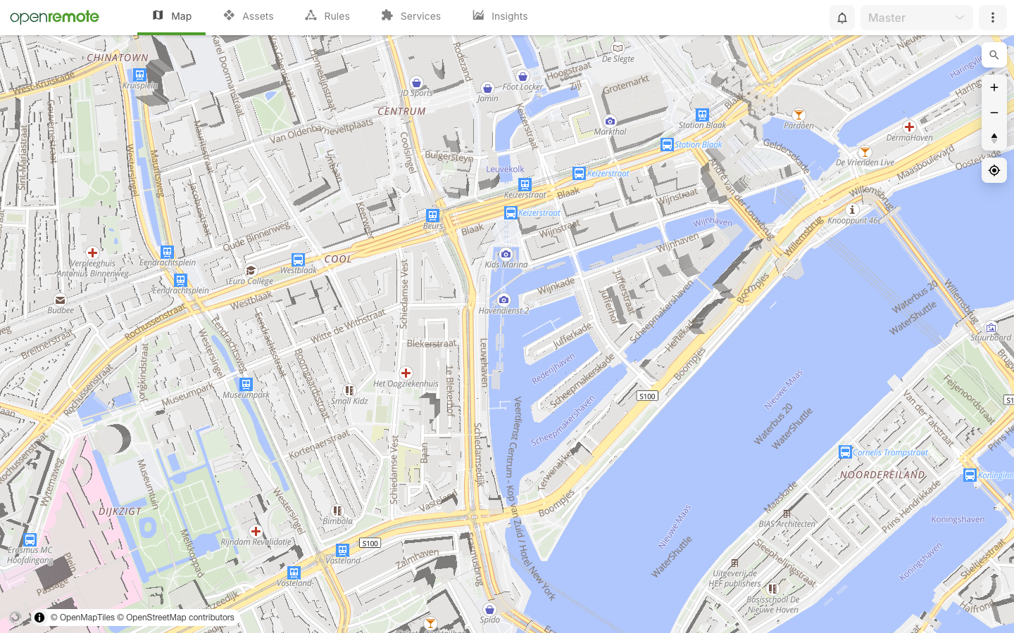 The OpenRemote Manager web interface