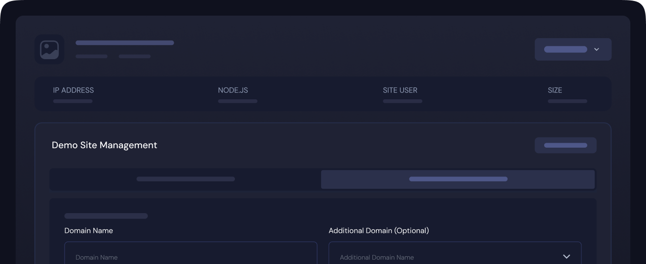 Adding a custom domain beside a free demo domain