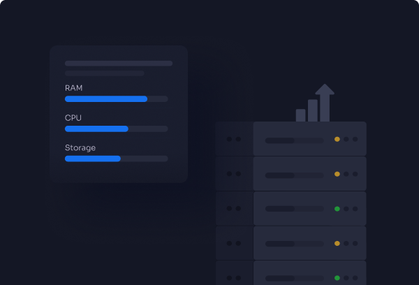 Server resources being scaled up
