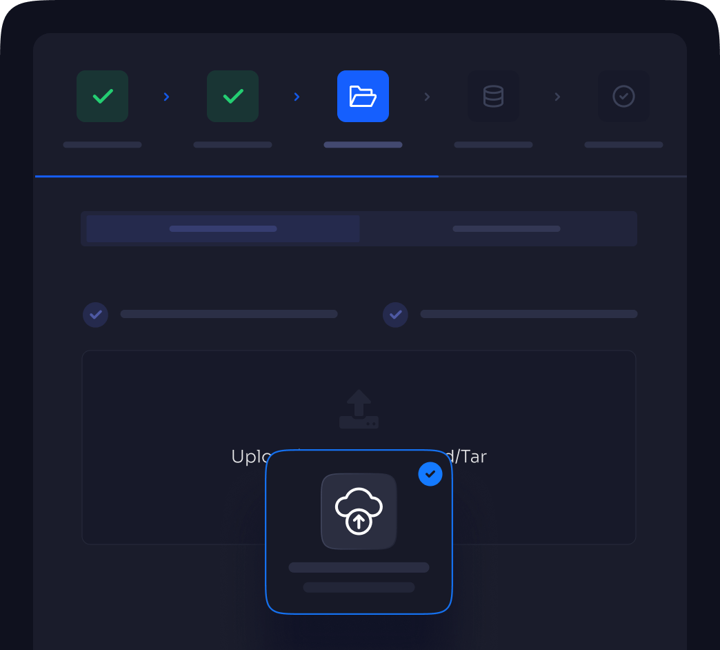Deploying a project through the browser