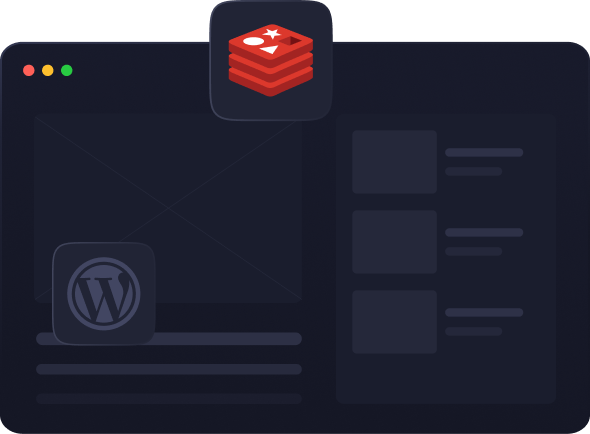 Redis object caching attached to a WordPress site