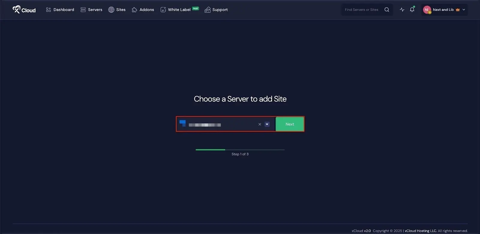 Install Site.pro with xCloud