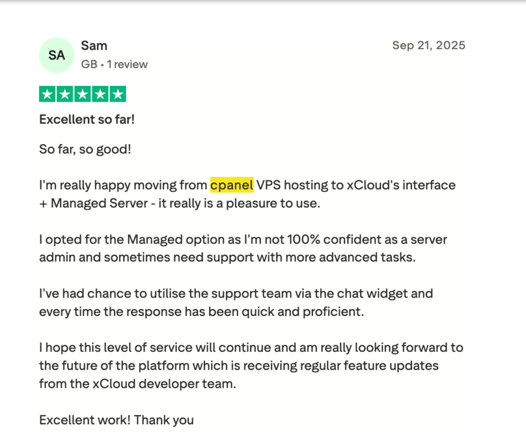 xCloud Hosting Review