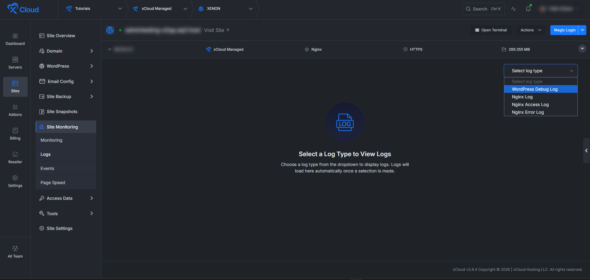 Check Your Site Logs First