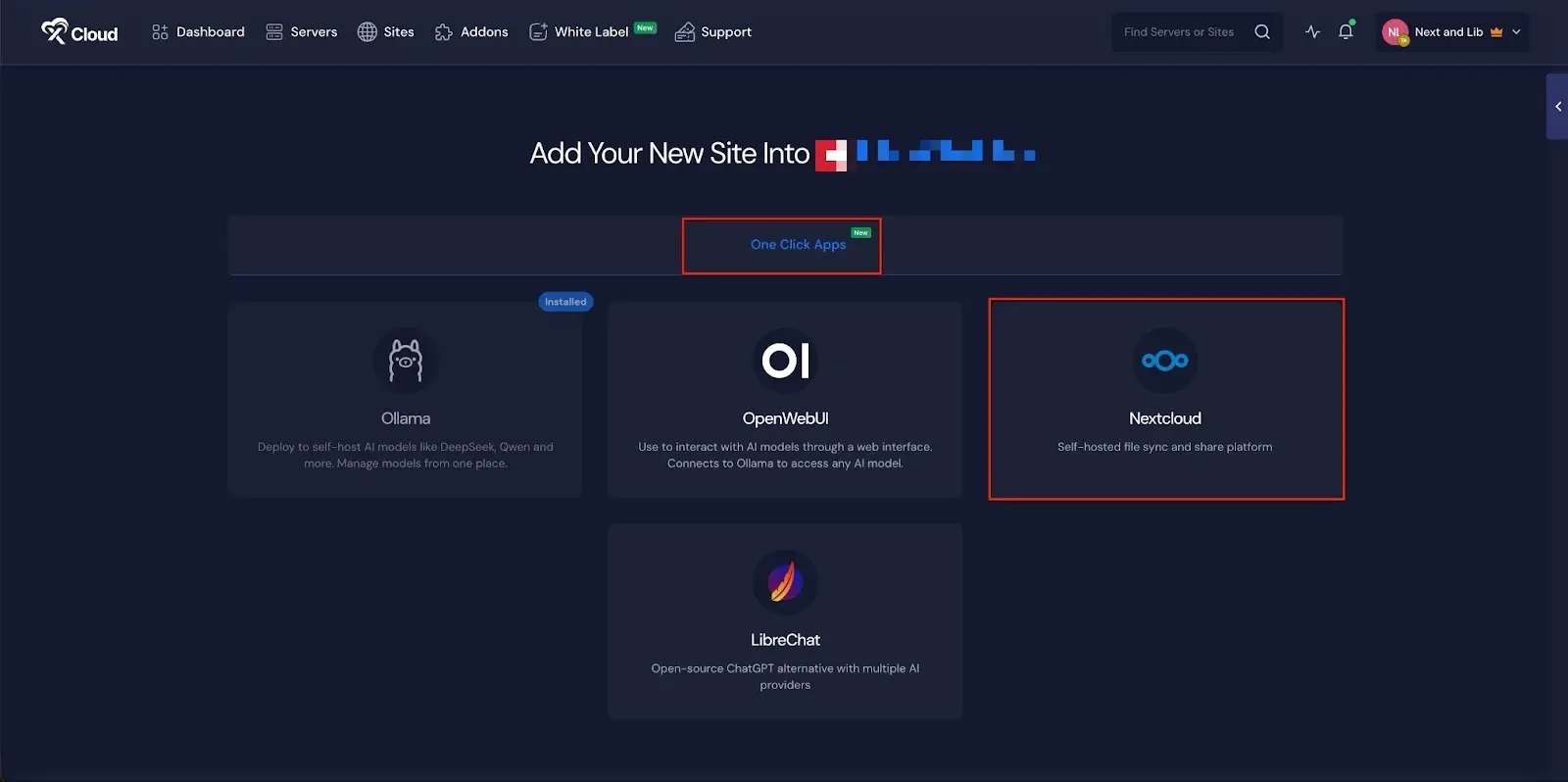 How to Set Up Nextcloud with One Click&nbsp;