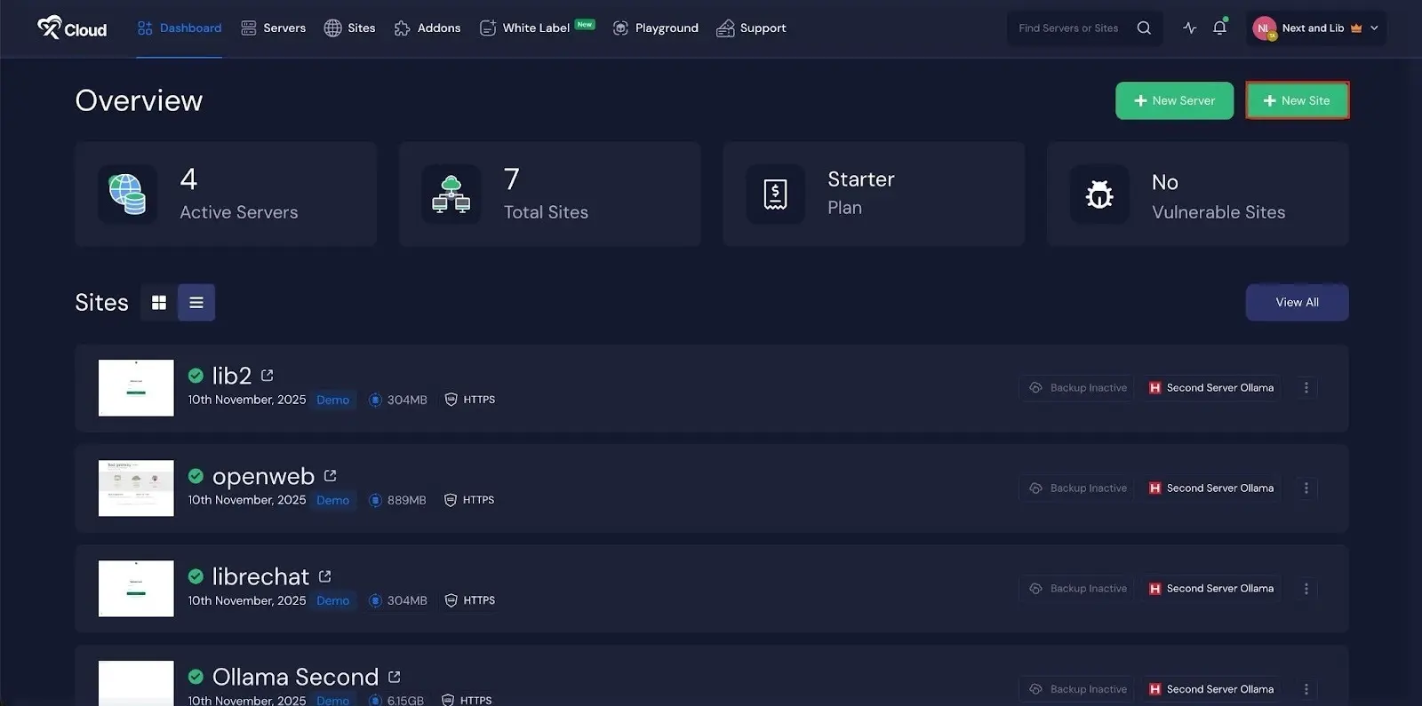 Install Site.pro with xCloud