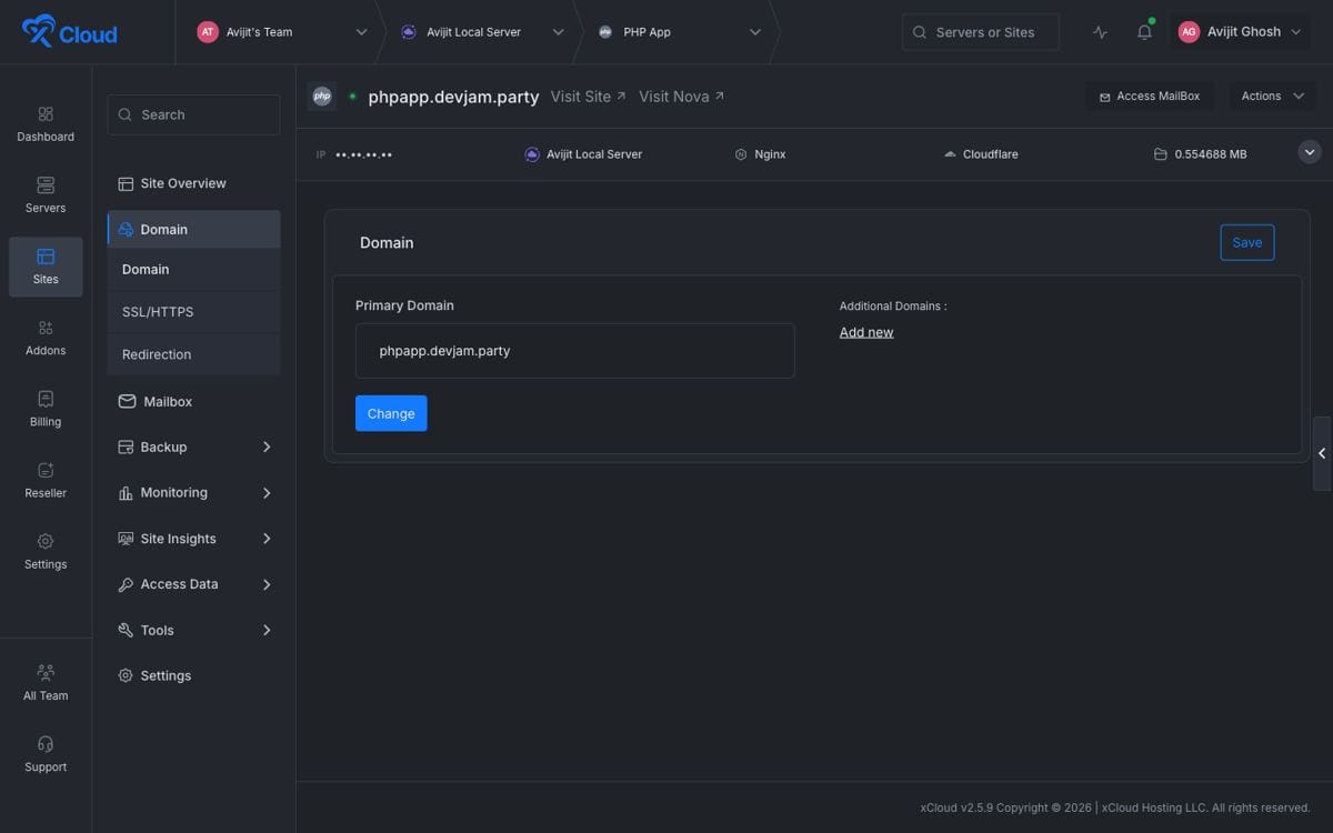 Deployment script for GitHub static website auto deploy in xCloud