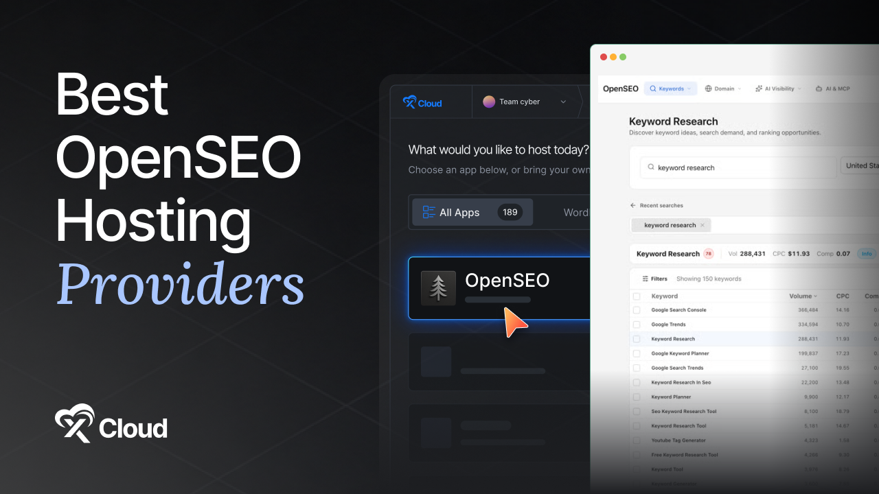 Best OpenSEO Hosting Providers