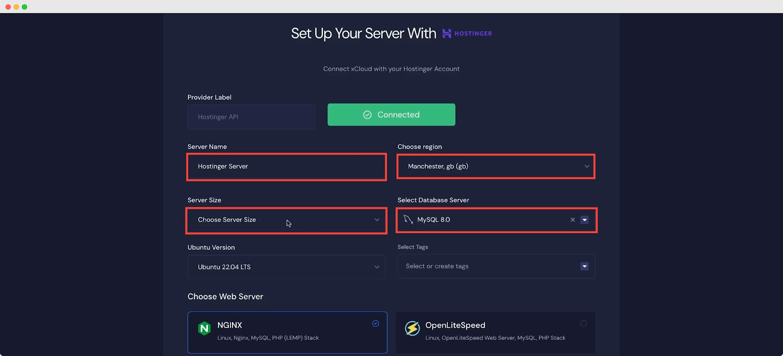 Set Up Hostinger Server