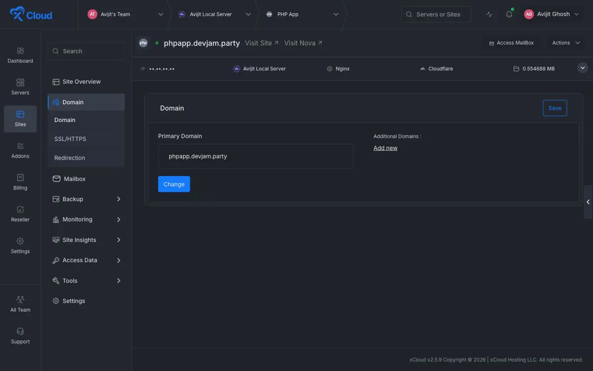 Deployment script for GitHub static website auto deploy in xCloud