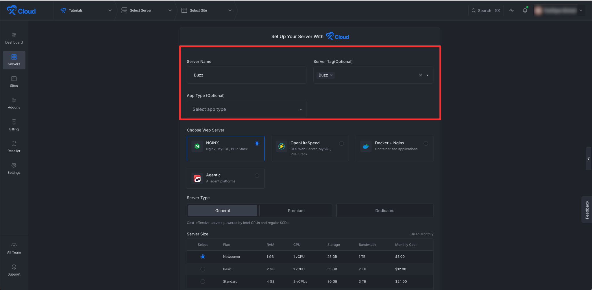 Install Ghost with xCloud