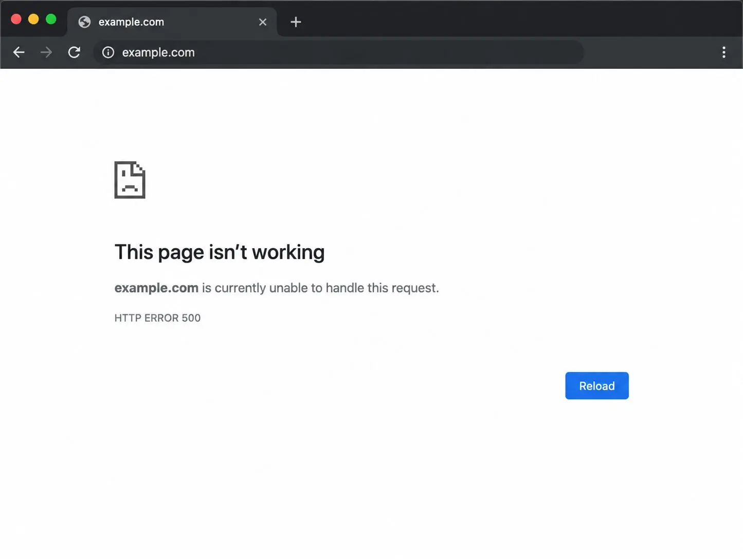 How Does the HTTP 500 Error Look in Real Life?