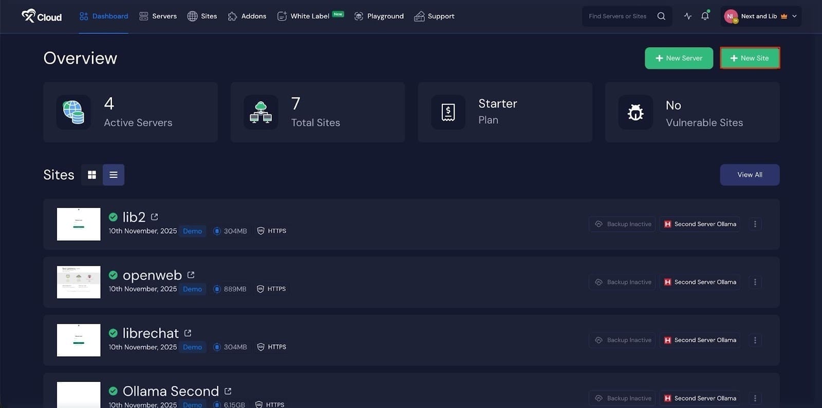 Install Site.pro with xCloud