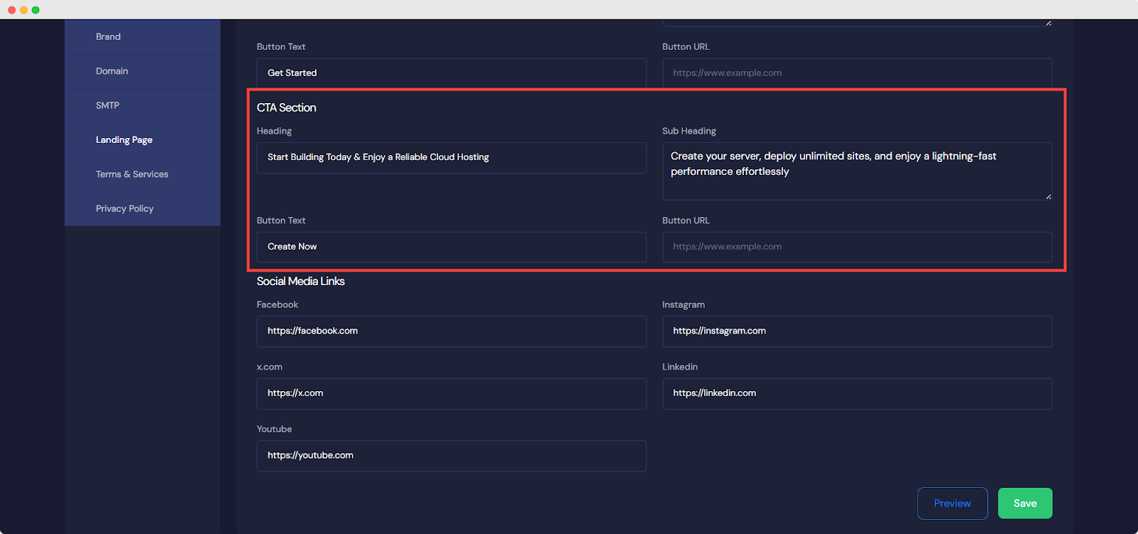 Customize Reseller Landing Page in xCloud&nbsp;