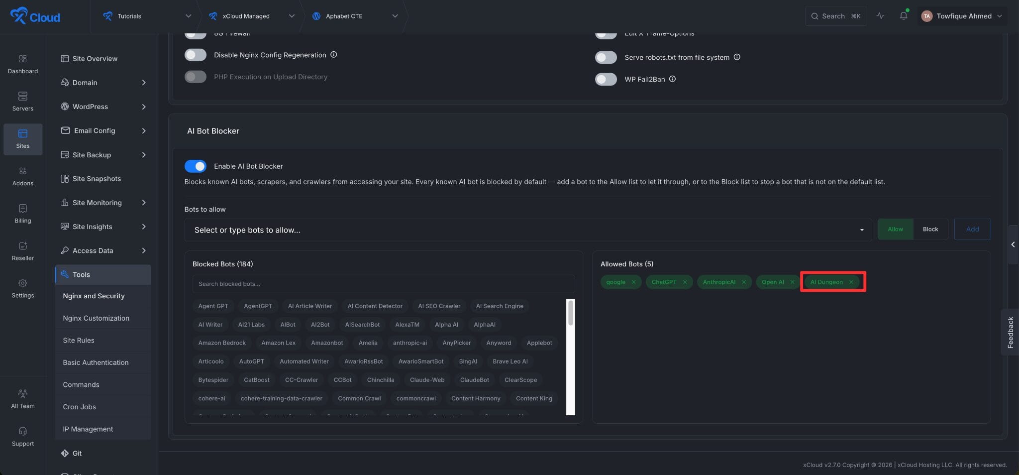 AI Bot Blocker