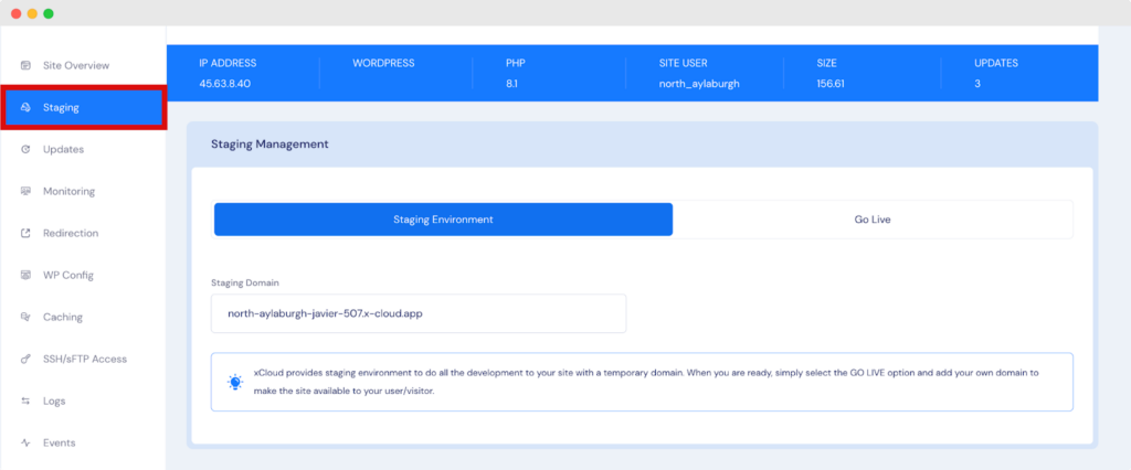 Go Live From Staging