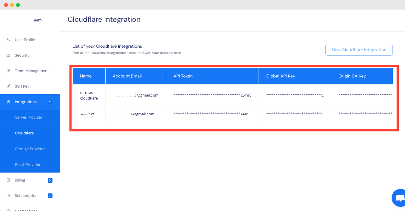 Integrate Cloudflare