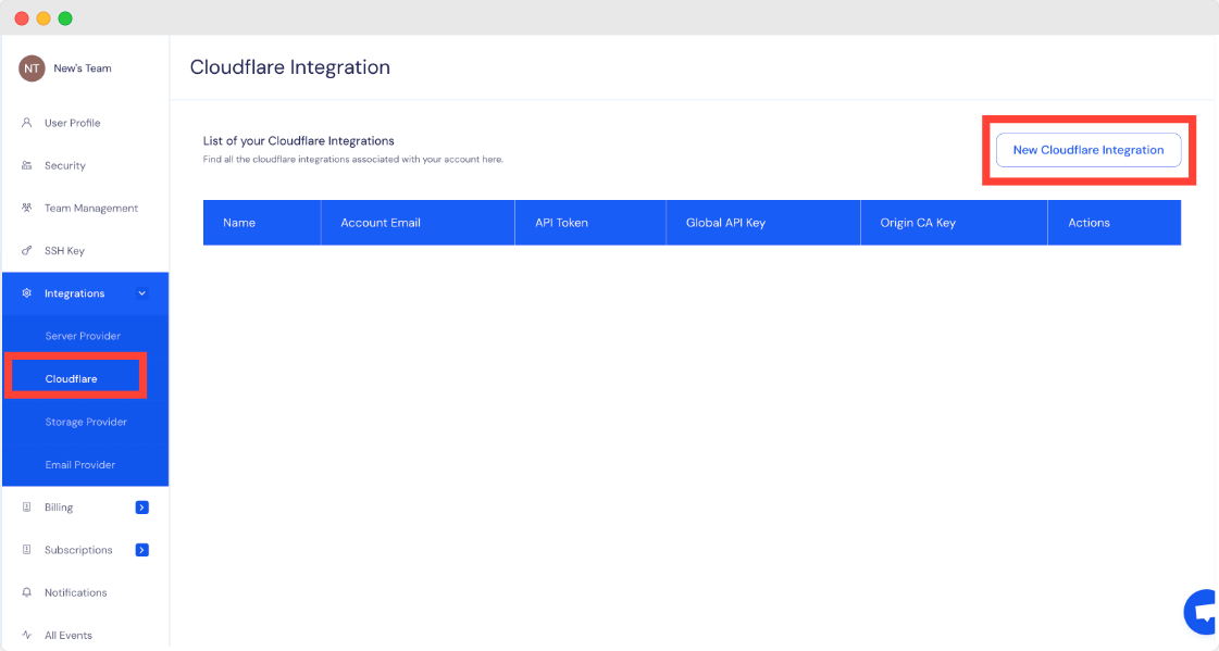 Integrate Cloudflare