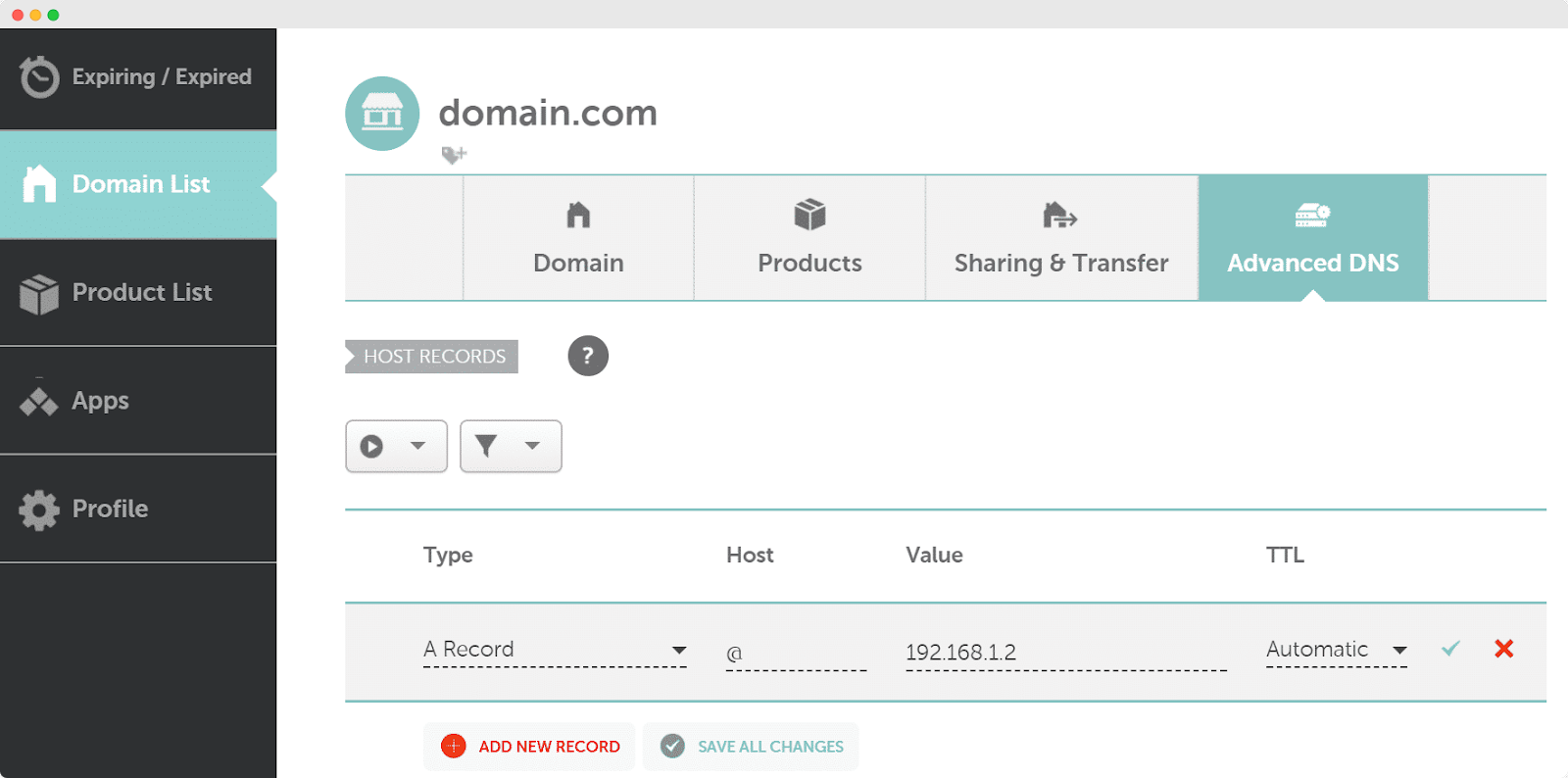 Setup DNS Record In xCloud