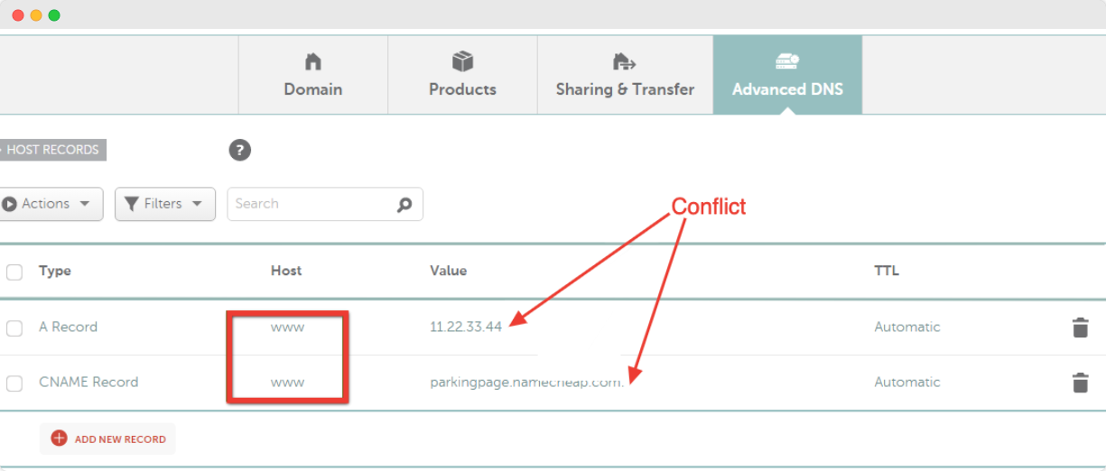 Setup DNS Record In xCloud