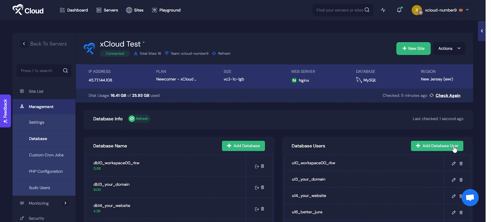 create a database