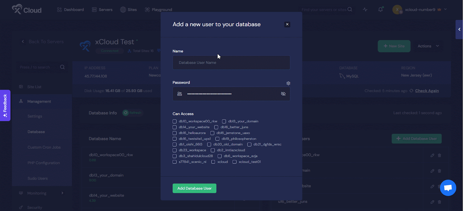 create a database