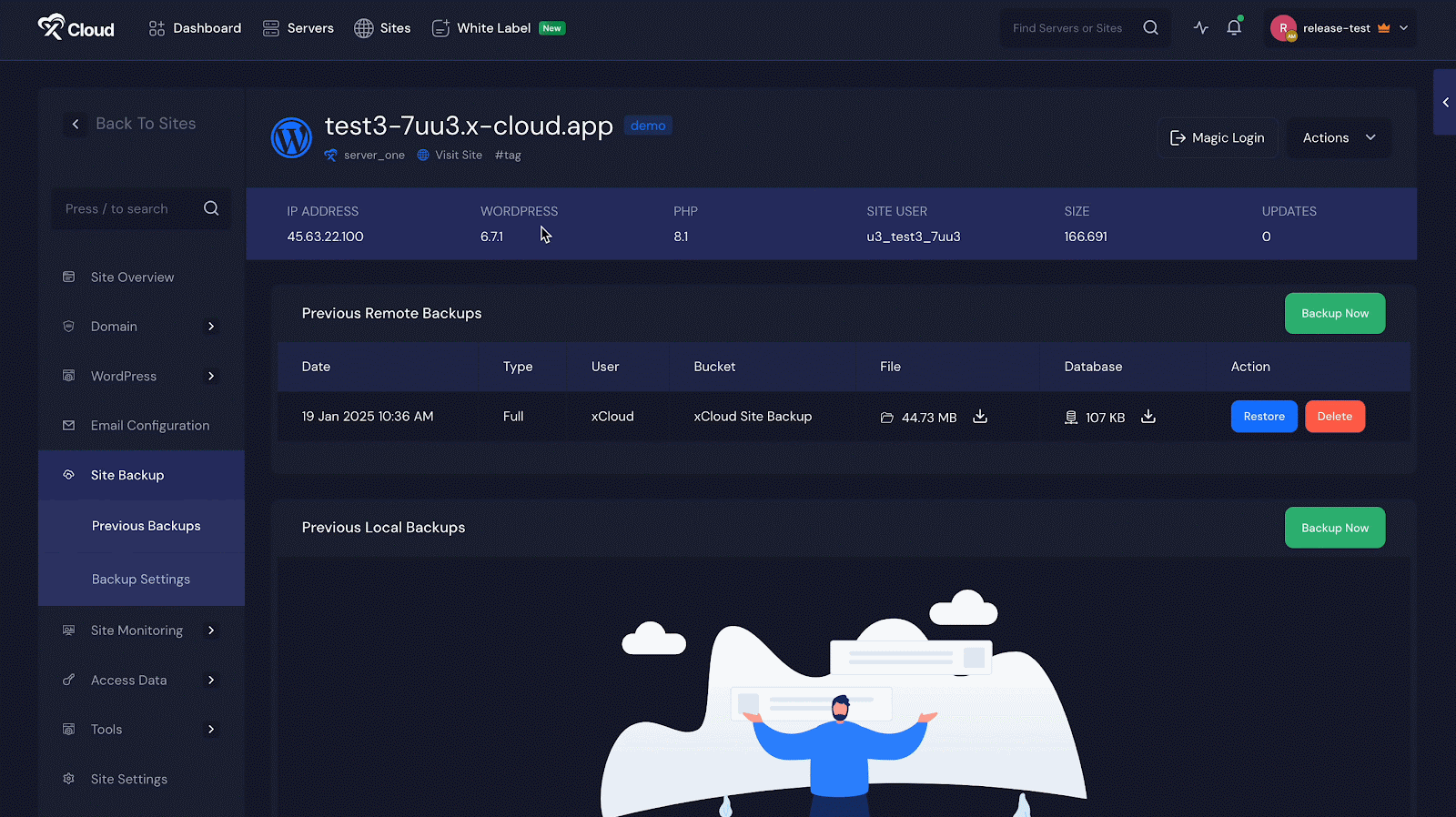 integrate Google Drive for Site Backup