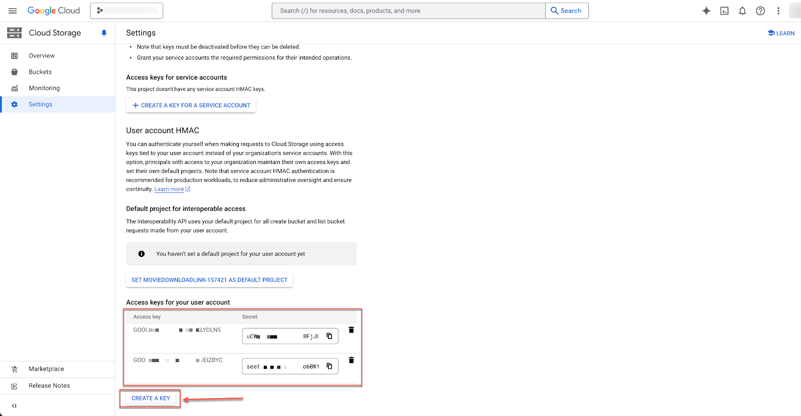 Integrate Google Cloud Storage