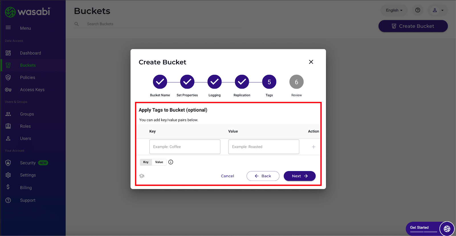 Integrate Wasabi Storage Provider