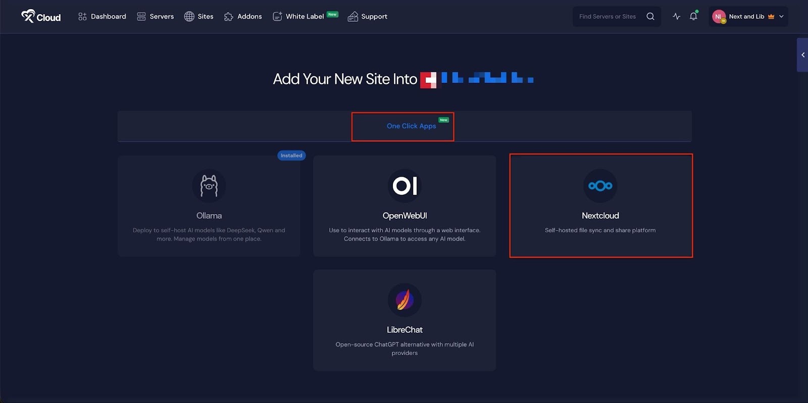 How to Set Up Nextcloud with One Click