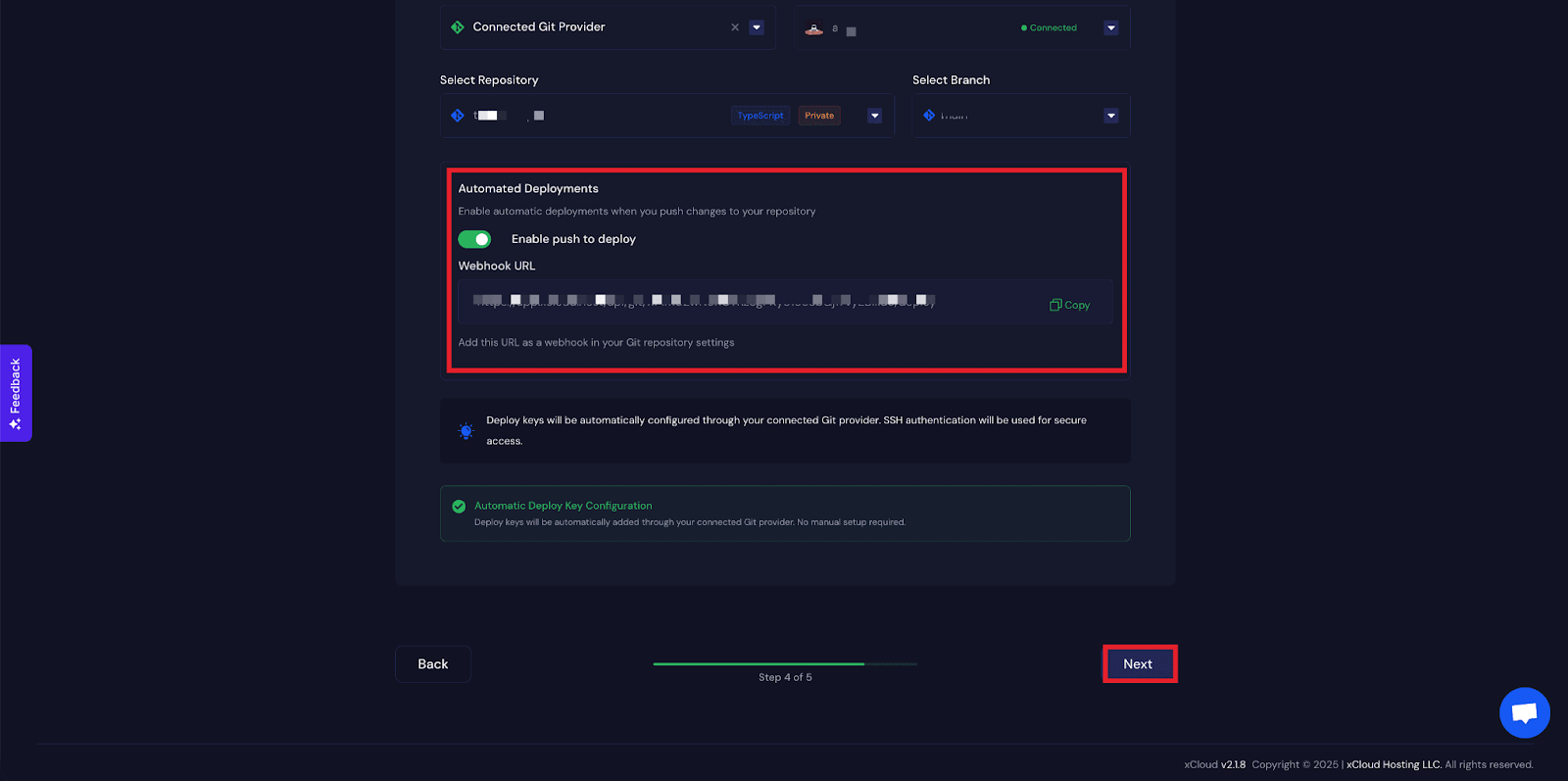 Enable Push to Deploy