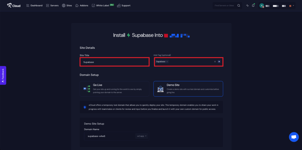 How to Set Up Supabase on DigitalOcean with xCloud?