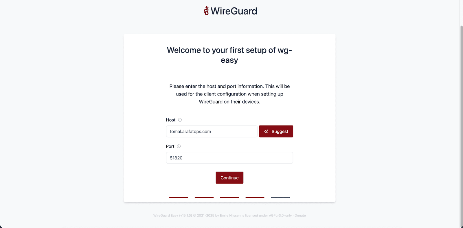 Install WireGuard with xCloud